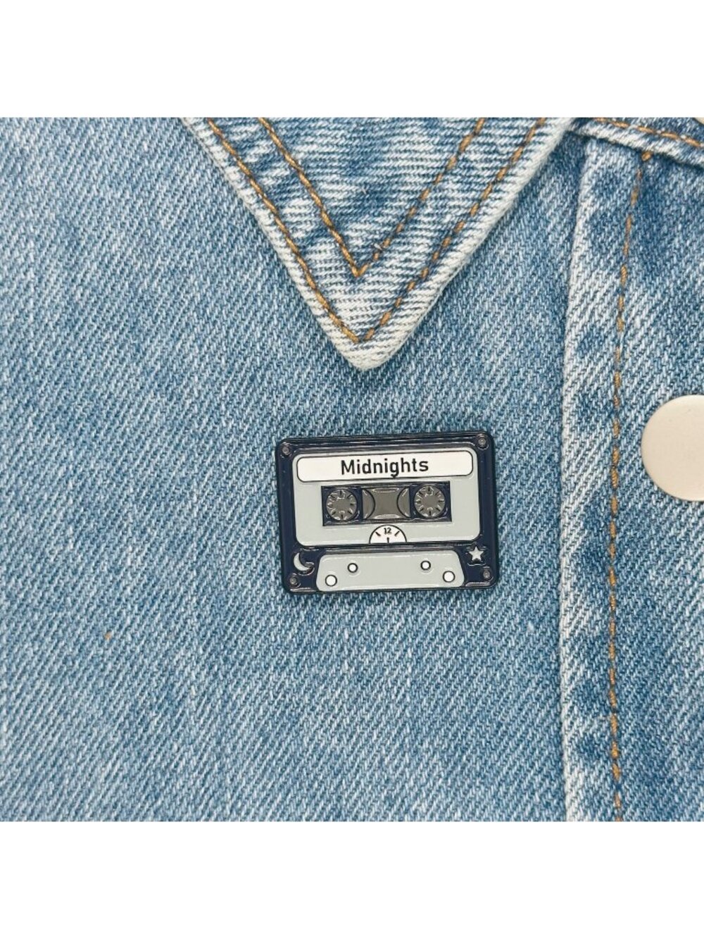 ⭐Retro Midnights Cassette Tape Enamel Pin Album Cover Brooch Radio Cassette New